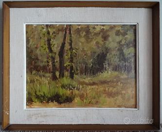 Vecchio quadro dipinto ad olio