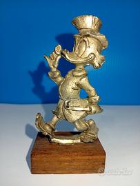 STATUETTA IN PELTRO DI ZIO PAPERONE , Vintage.