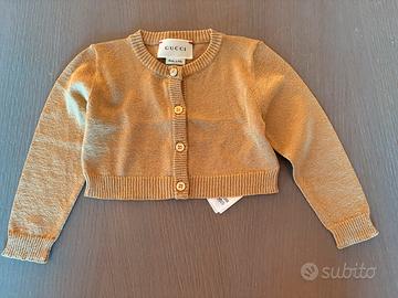 Gilet coprispalla oro/dorato Gucci 6/9 mesi