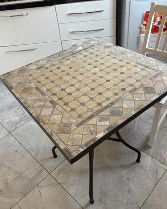 Tavolo Mosaico in ferro