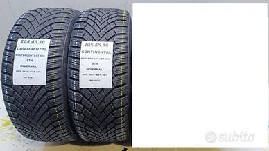 2 GOMME 205 45 16 CONTINENTAL INV RIF3722