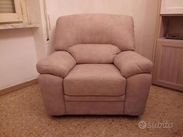 Poltrona Nabuk Grigia Mondo Convenienza (Firenze)