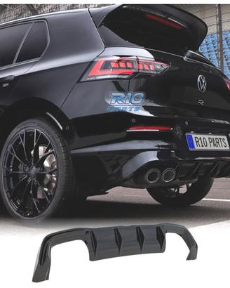 DIFFUSORE VOLKSWAGEN GOLF 8 LOOK R DOPPIA USCITA