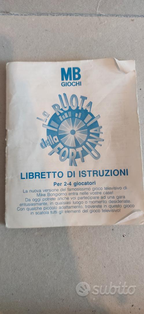 LA RUOTA DELLA FORTUNA DI MIKE BONGIORNO MB GIOCHI ANNI '90