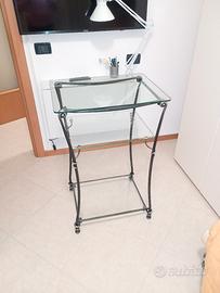 Mobiletto ferro battuto 