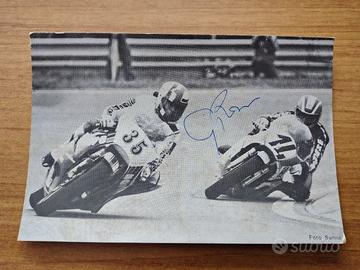 Cartolina autografata Graziano Rossi.