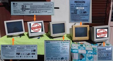 Monitor Computer a Colori Anni 90 Retrogaming