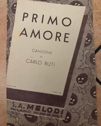 Spartito originale "Primo Amore"