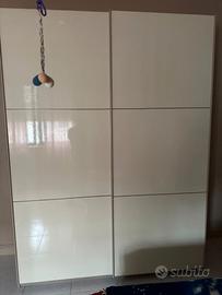 armadio laccato bianco