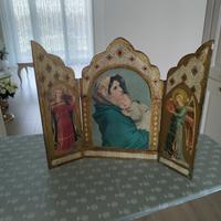 Trittico religioso Madonna del riposo