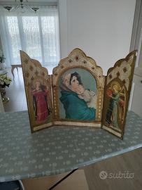 Trittico religioso Madonna del riposo