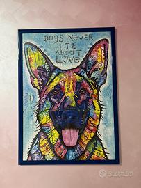 quadro puzzle  Pastore Tedesco 