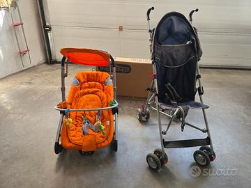 passeggino chiusura ombrello e sdraietta melodia.