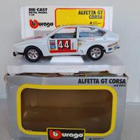 MODELLO  ALFA ROMEO ALFETTA GT CORSA WHITE BURAGO