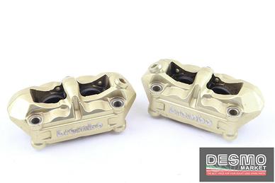 Pinze freno radiali triple bridge Brembo oro inter
