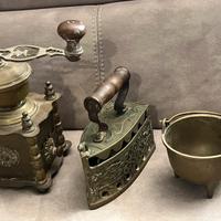 Macinacaffè ferro incensiera in ottone francese