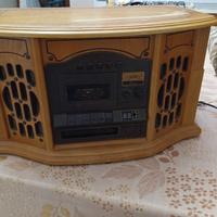 giradisco funziona radio cassette 