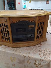 giradisco funziona radio cassette 