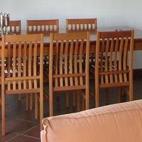 Tavolo e sedie progetto Aldo Rossi in ciliegio