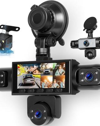 Dash Cam Auto 5 Canali 1080P Copertura a 360°