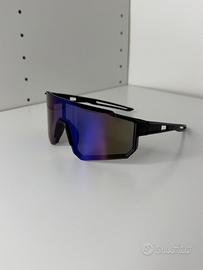 Occhiali sole sportivi shield ciclismo specchiati