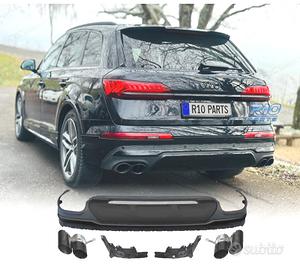DIFFUSORE AUDI Q7 20-23 LOOK SQ7 + TERMINALI DI SC