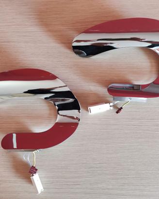 Lampada da parete Cattaneo Snake 721/1A Cromo luci