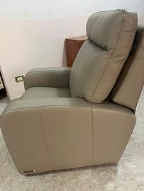 Poltrona relax in pelle