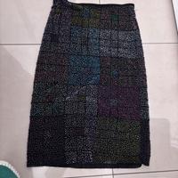 Gonna perline per serate o sdramatizzata con magli