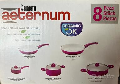 Bialetti aeternum ceramic 8 pezzi Pink