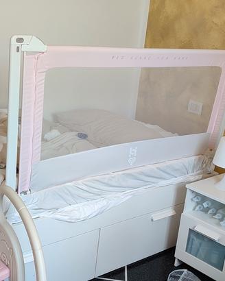 due sponde letto anti caduta in metallo
