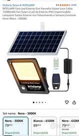 Faro solare Led da esterno