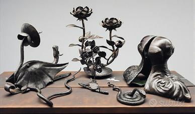 Set di oggetti in ferro battuto