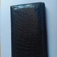 Portafoglio in vero coccodrillo