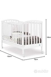 Lettino bambino ciack pali bianco