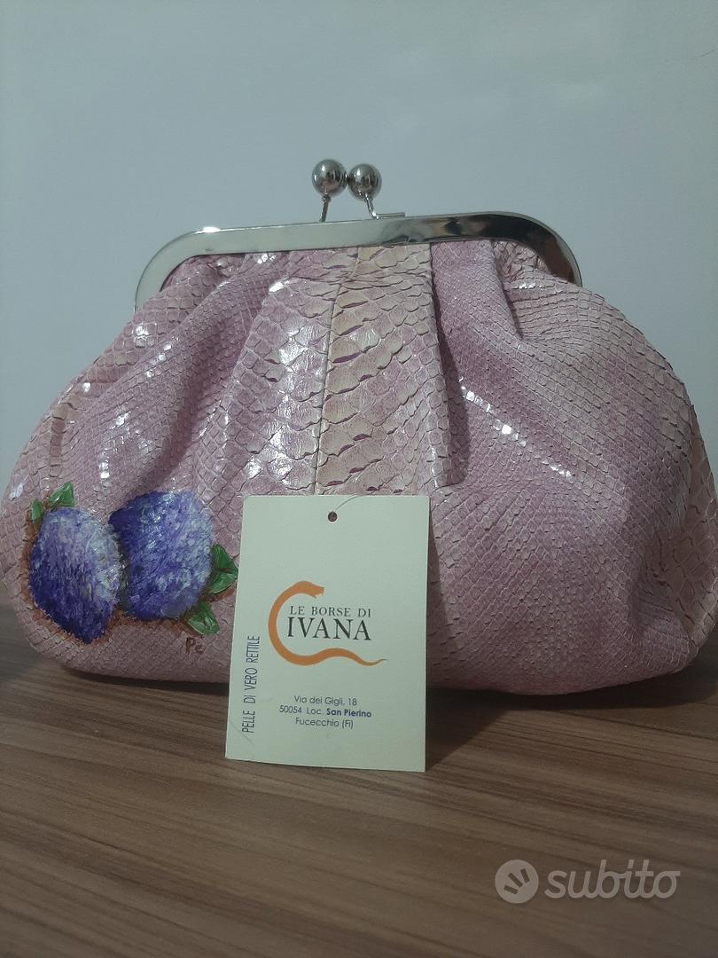 Borsa in vero pitone 'Le borse di Ivana' Abbigliamento e