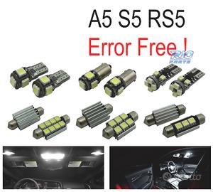 KIT 14 LAMPADE LED INTERNE PER AUDI A5 S5 RS5 B8 0