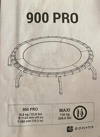 Trampolino elastica Domyos 900 ( MAI USATO)