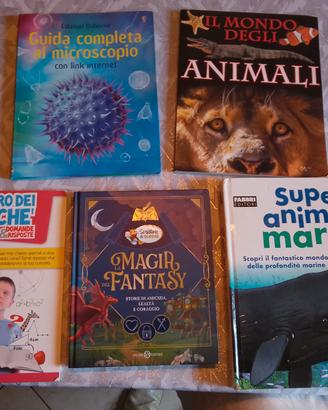 Lotto libri bambini ragazzi animali oceano ecc.