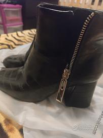 stivaletti neri pelle Stradivarius taglia 36