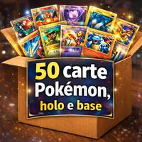 50 Carte Pokémon per bambino Holo e Base !
