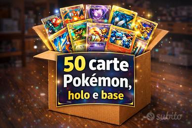 50 Carte Pokémon per bambino Holo e Base !