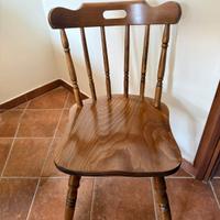 Set 6 Sedie "Old America" in Legno Massiccio - Com