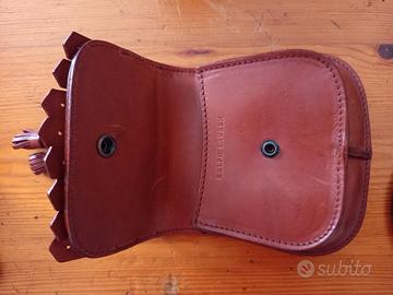 borsello Ralph Lauren stile western in pelle