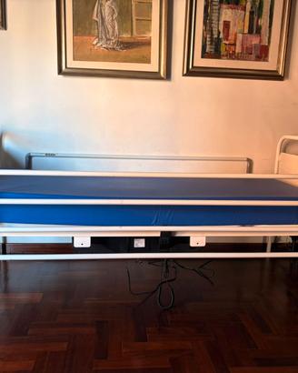 Letto singolo motorizzato con materasso e sponde
