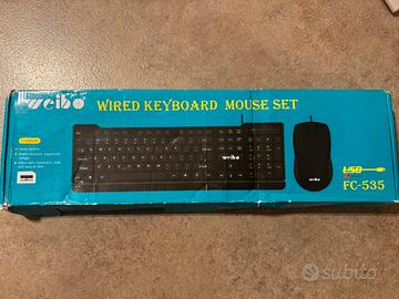 Tastiera e mouse cablati