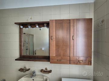 Mobile bagno sospeso ,con specchio e illuminazione