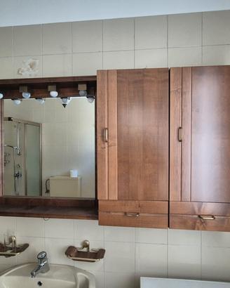 Mobile bagno sospeso ,con specchio e illuminazione