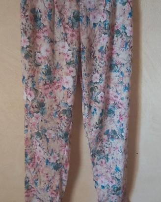 pantaloni fiorati 