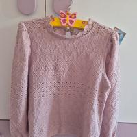 Blusa in pizzo, taglia 128 cm